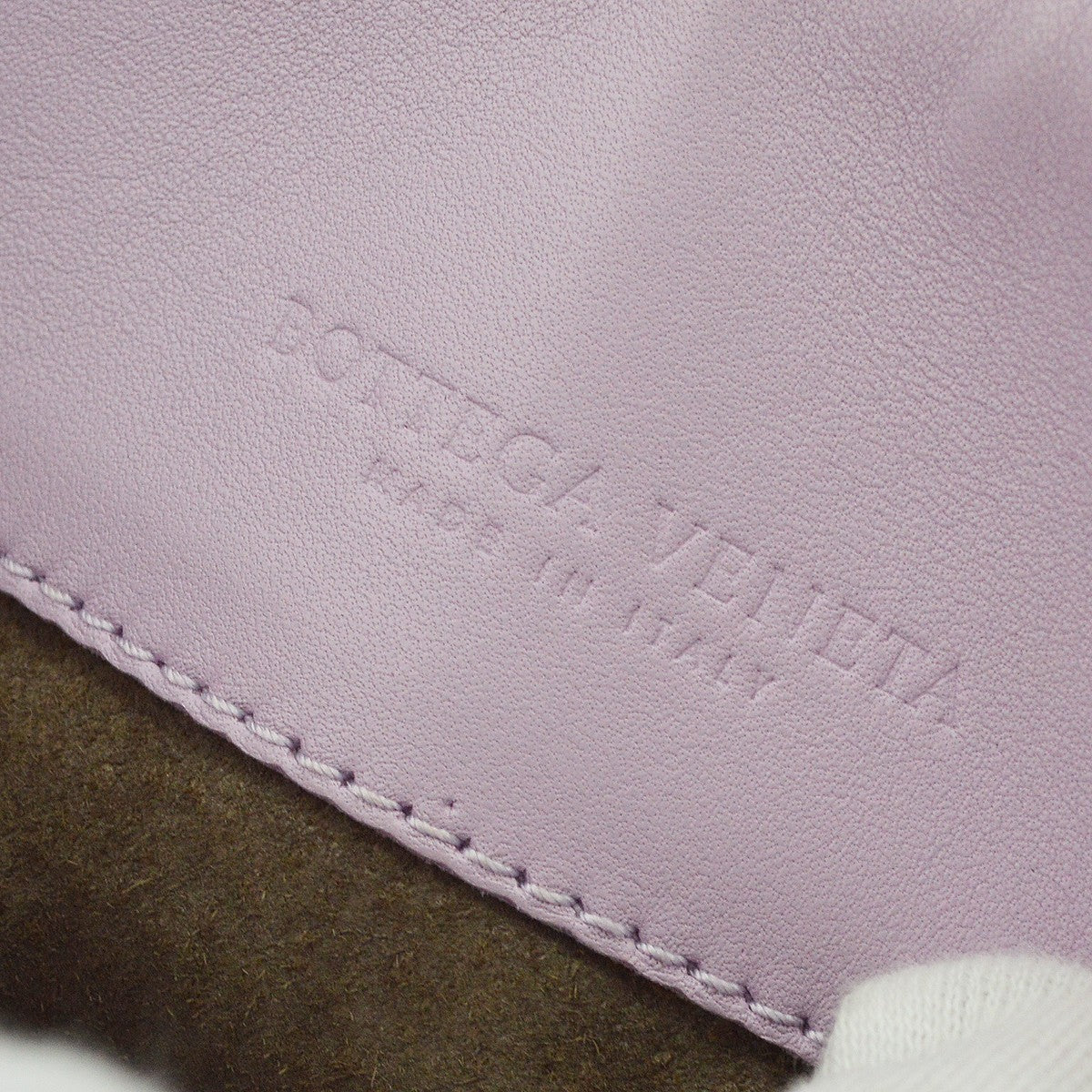 Bottega Veneta Purple Lambskin Intrecciato Hand Bag Vintage