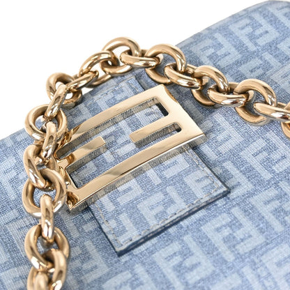 Borsa Fendi Zucchino Vintage in Tela Blu
