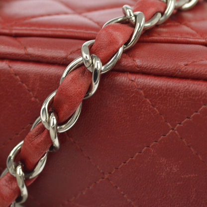 Borsa Chanel Single Flap Vintage in Pelle di Agnello Rossa