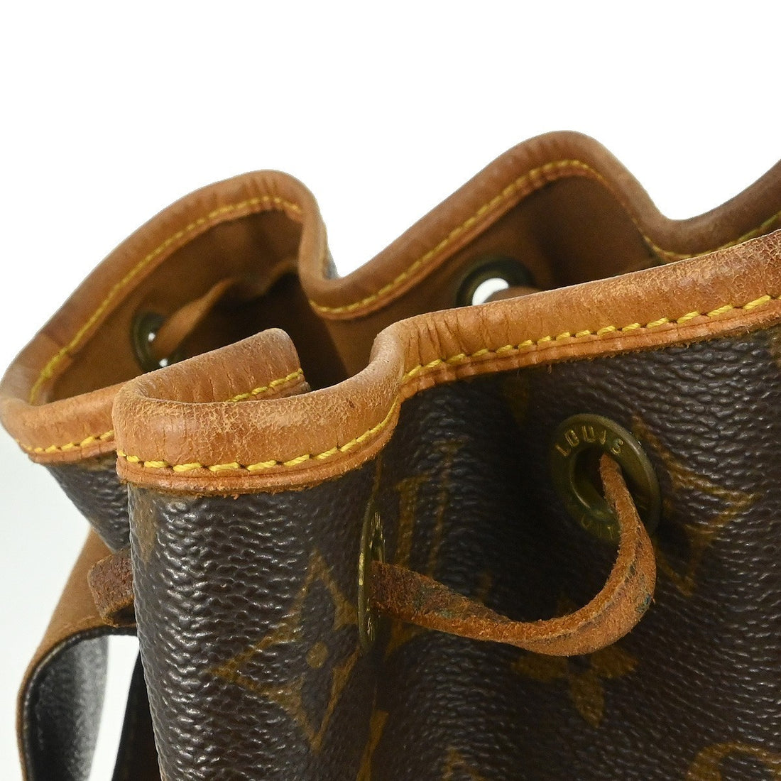 Zaino Louis Vuitton Montsouris MM Vintage in Tela Monogram Marrone