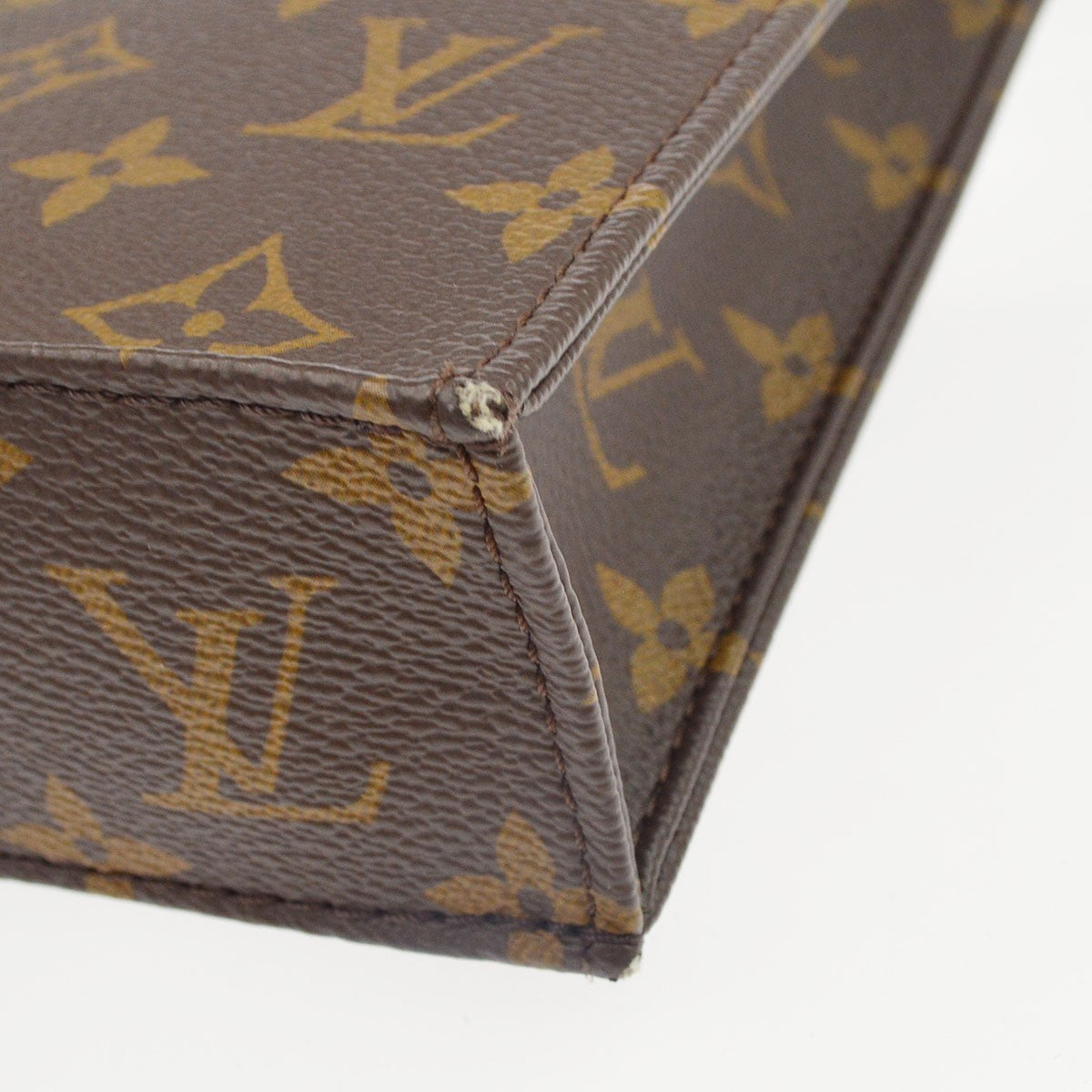 Louis Vuitton Monogram Petit Sac Plat Tote Handbag