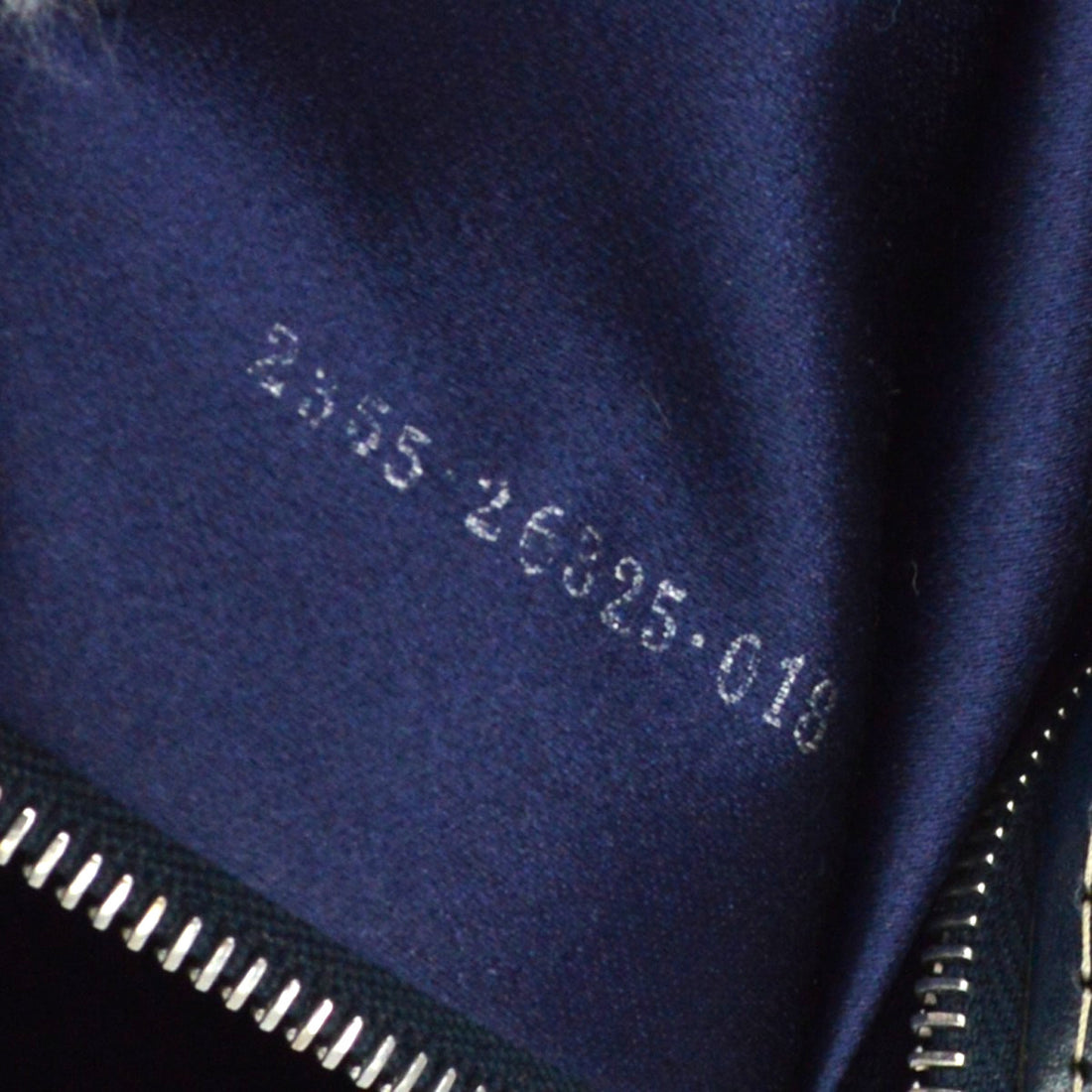 Borsa Fendi Mamma Baguette Zucca Vintage in Tela Blu Navy