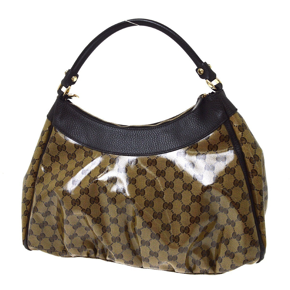 Gucci Beige PVC GG Abbey Line Hand Bag