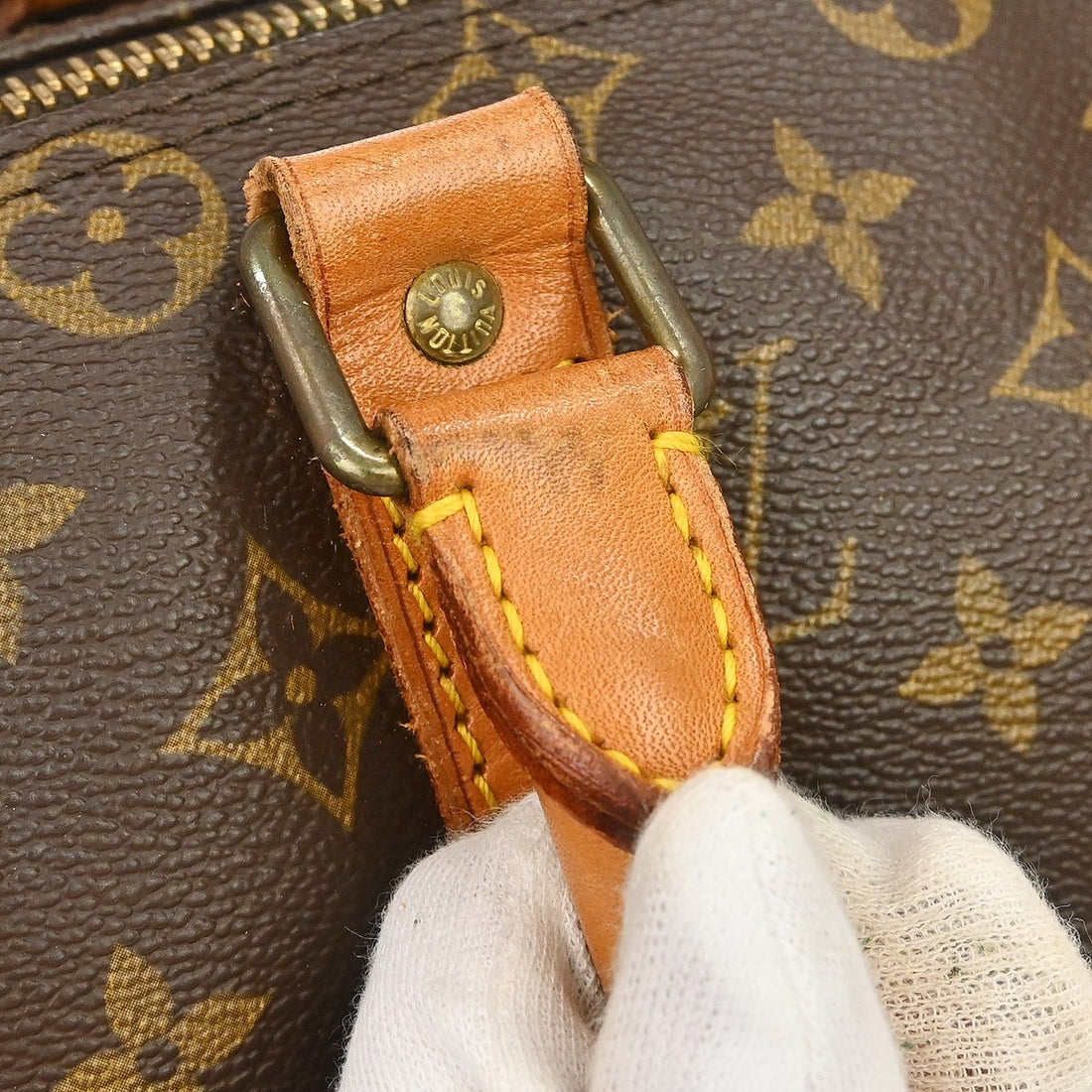Borsa Louis Vuitton Keepall Bandoulière 45 Vintage in Tela Monogram