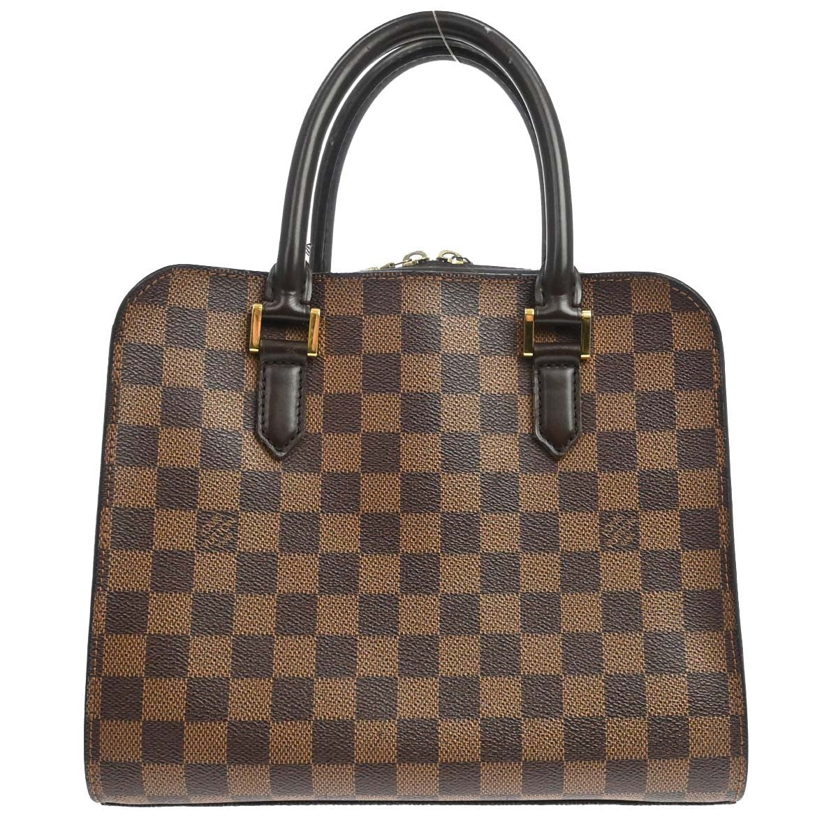 Louis Vuitton Triana Handbag Damier Canvas Ebene