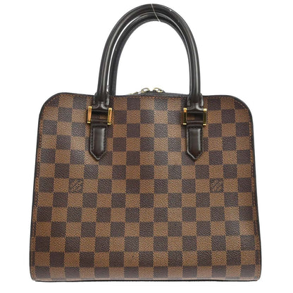 Louis Vuitton Triana Handbag Damier Canvas Ebene