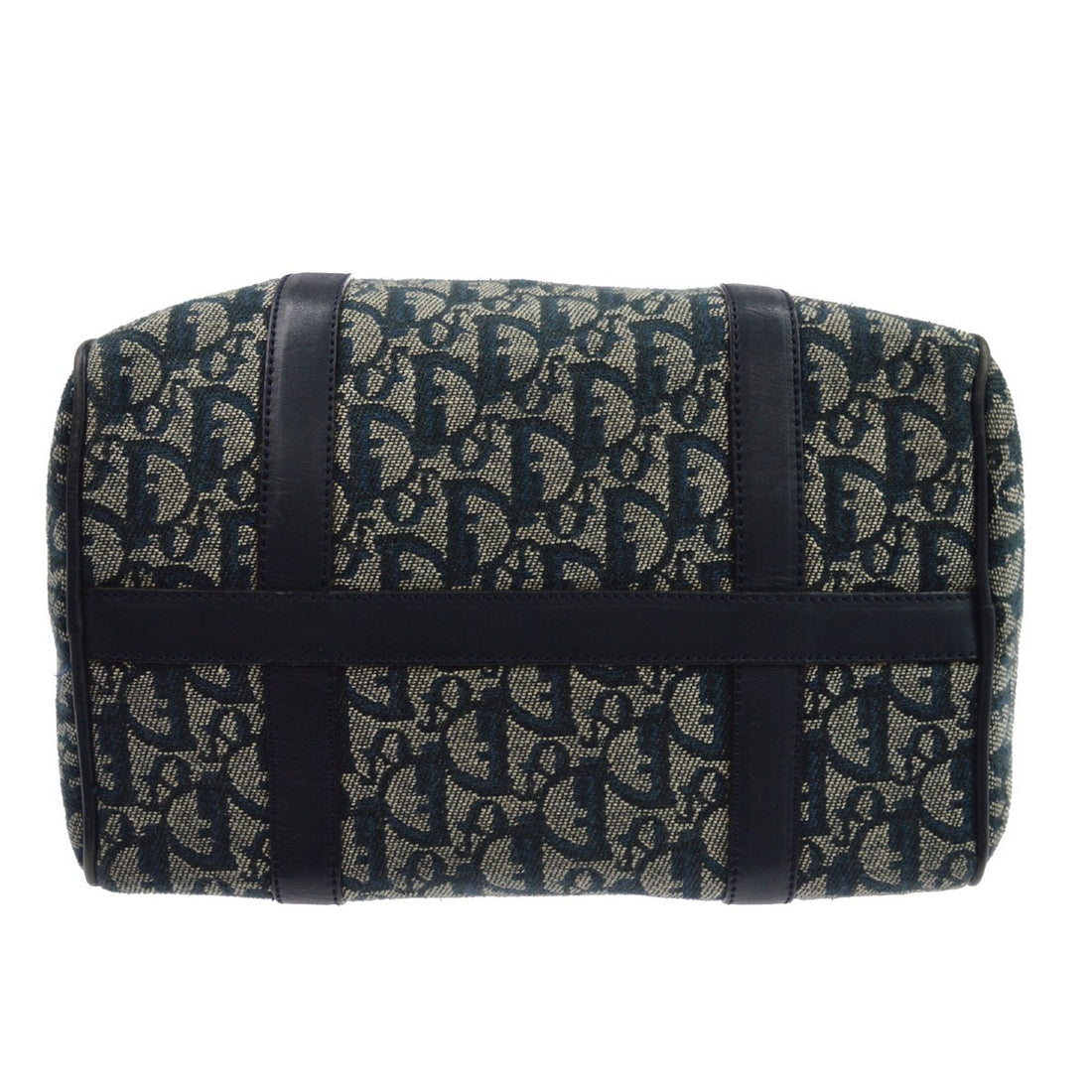 Borsa Christian Dior Navy Trotter Duffle Handbag Vintage in Canvas Trotter Blu