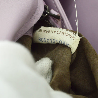 Bottega Veneta Purple Lambskin Intrecciato Hand Bag Vintage