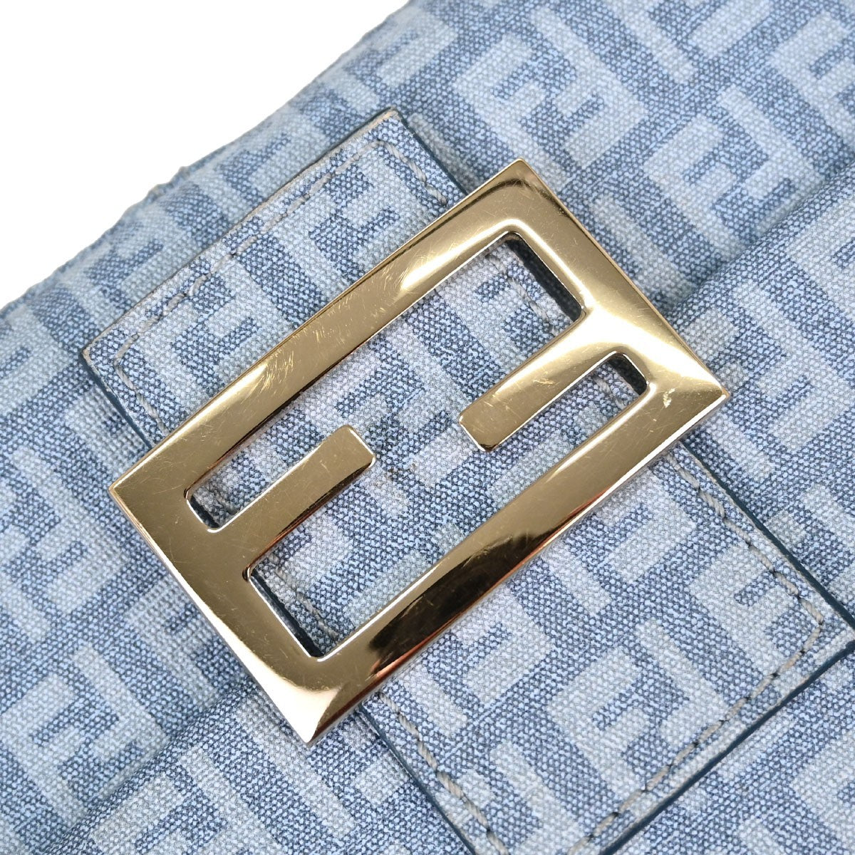 Borsa Fendi Zucchino Vintage in Tela Blu