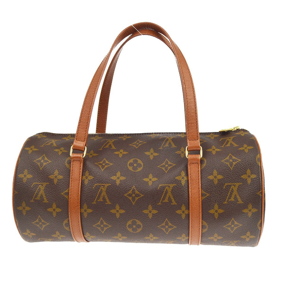 Borsa Louis Vuitton Papillon 30 Vintage in Tela Monogram e Pelle Marrone