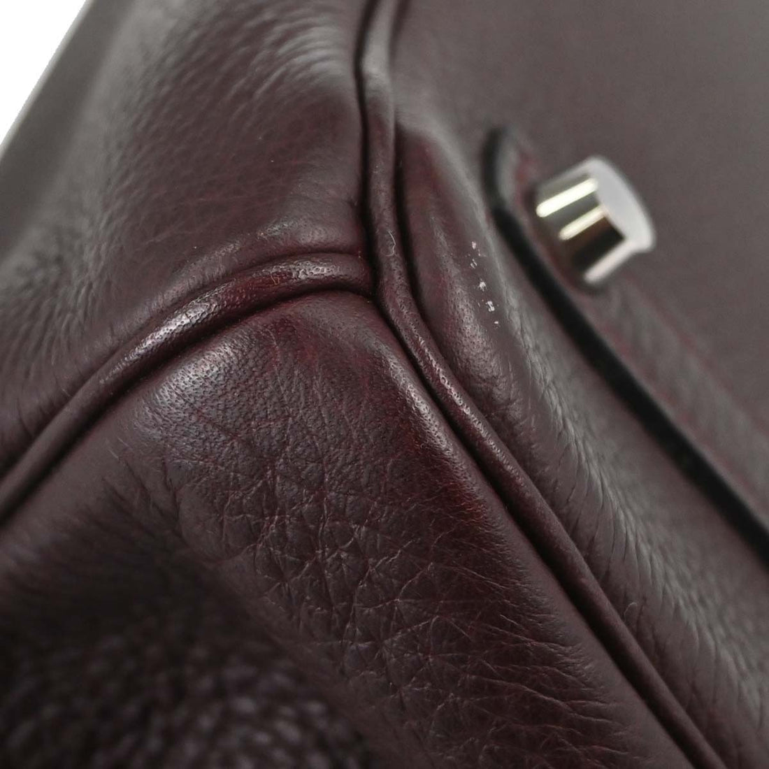 Borsa Hermès Birkin 35 Vintage in Pelle Togo Bordeaux