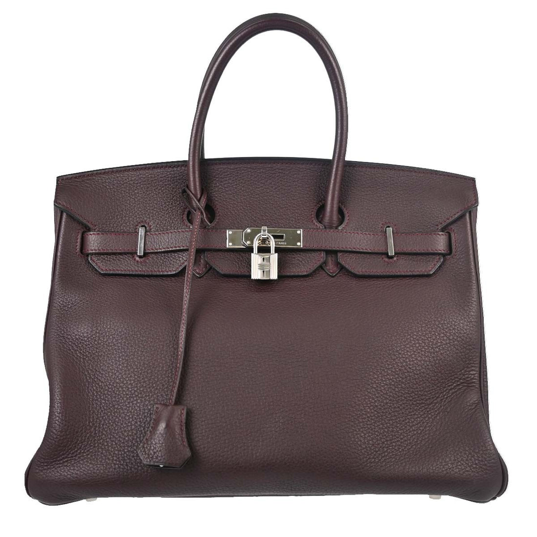 Borsa Hermès Birkin 35 Vintage in Pelle Togo Bordeaux