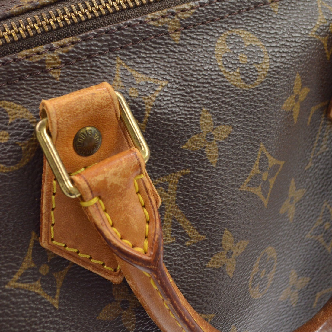 Borsa Louis Vuitton Speedy 30 Vintage in Tela Marrone