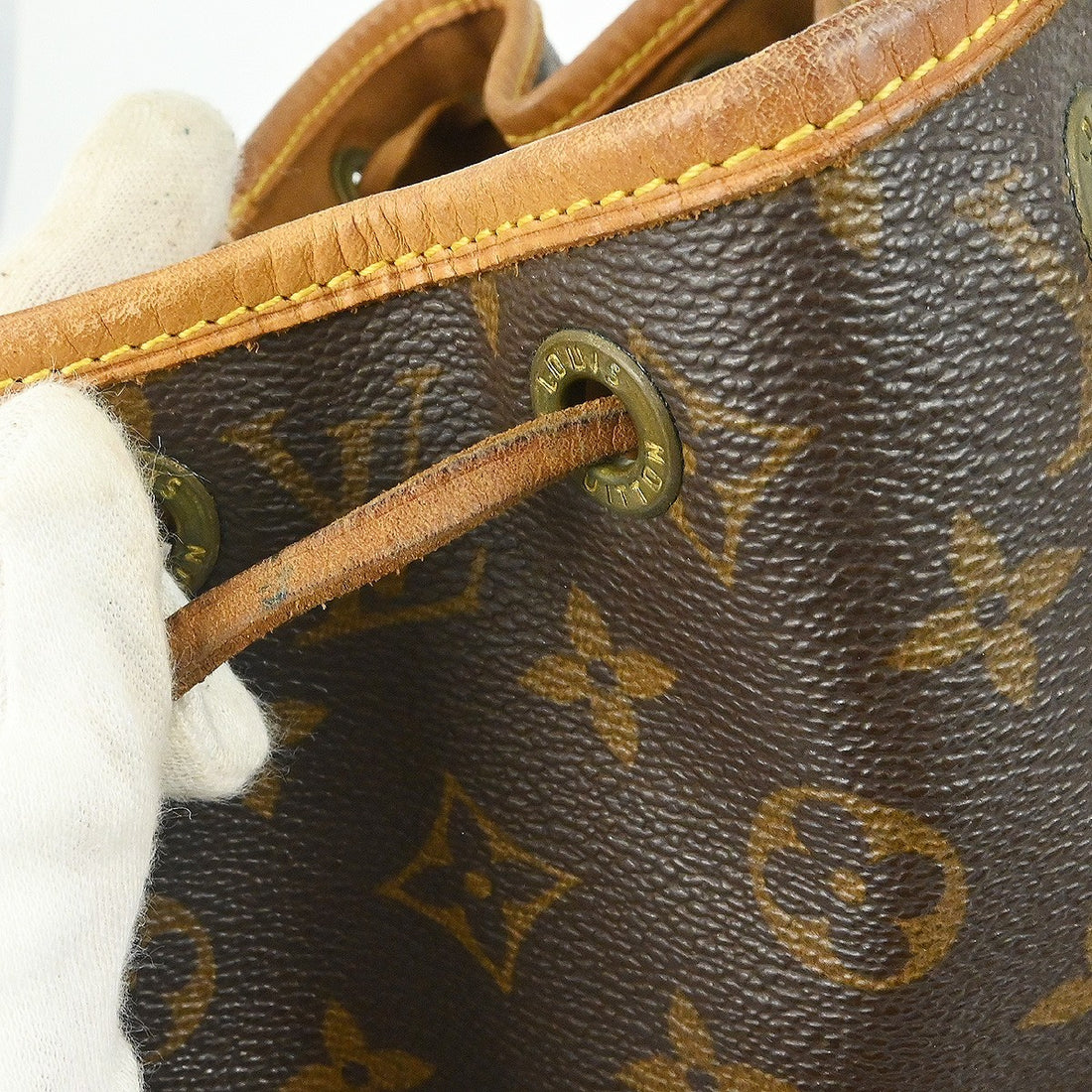 Zaino Louis Vuitton Montsouris MM Vintage in Tela Monogram Marrone