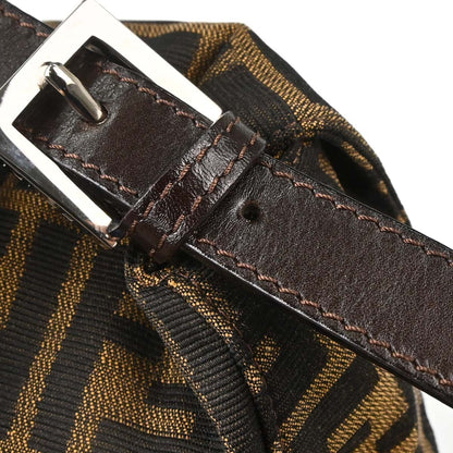 Fendi Brown Canvas Zucca Mamma Baguette Handbag
