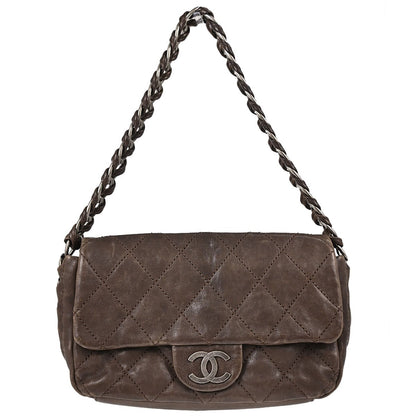 Chanel Brown Calfskin Modern Chain Handbag