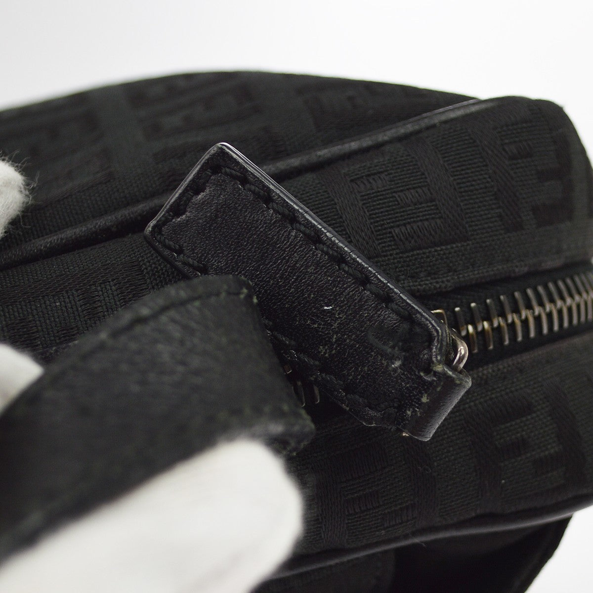 Fendi Black Zucchino Shoulder Bag