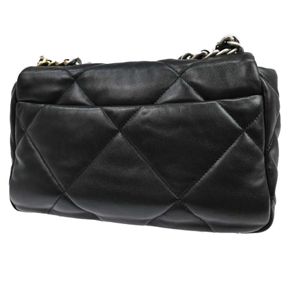 Borsa Chanel Dix-neuf 19 2Way Flap Vintage in Pelle di Agnello Nera