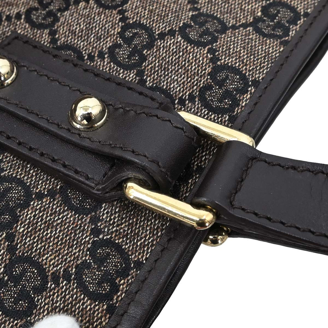 Borsa Gucci GG Tote Vintage in Tela Marrone