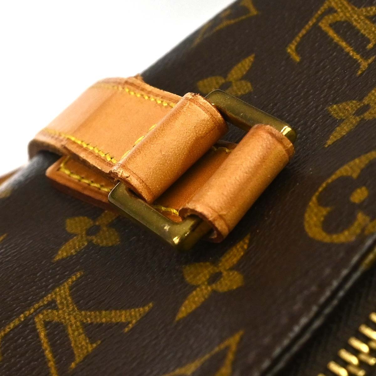 Borsa Louis Vuitton Cabas Mezzo Vintage in Tela Monogram Marrone