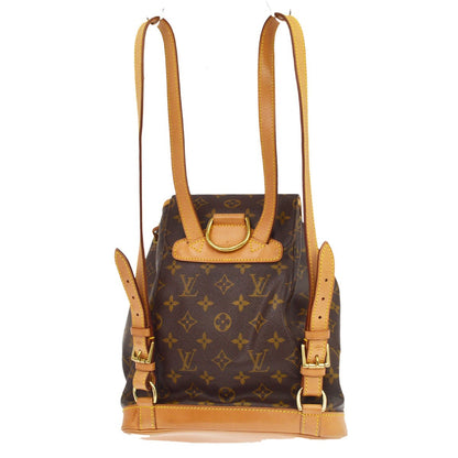 Borsa Louis Vuitton Montsouris MM Vintage in Tela Monogram Marrone