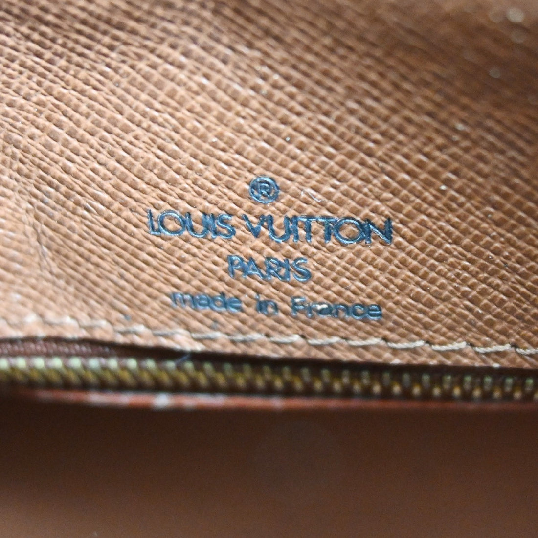 Borsa Louis Vuitton Boulogne 35 Vintage in Pelle Marrone
