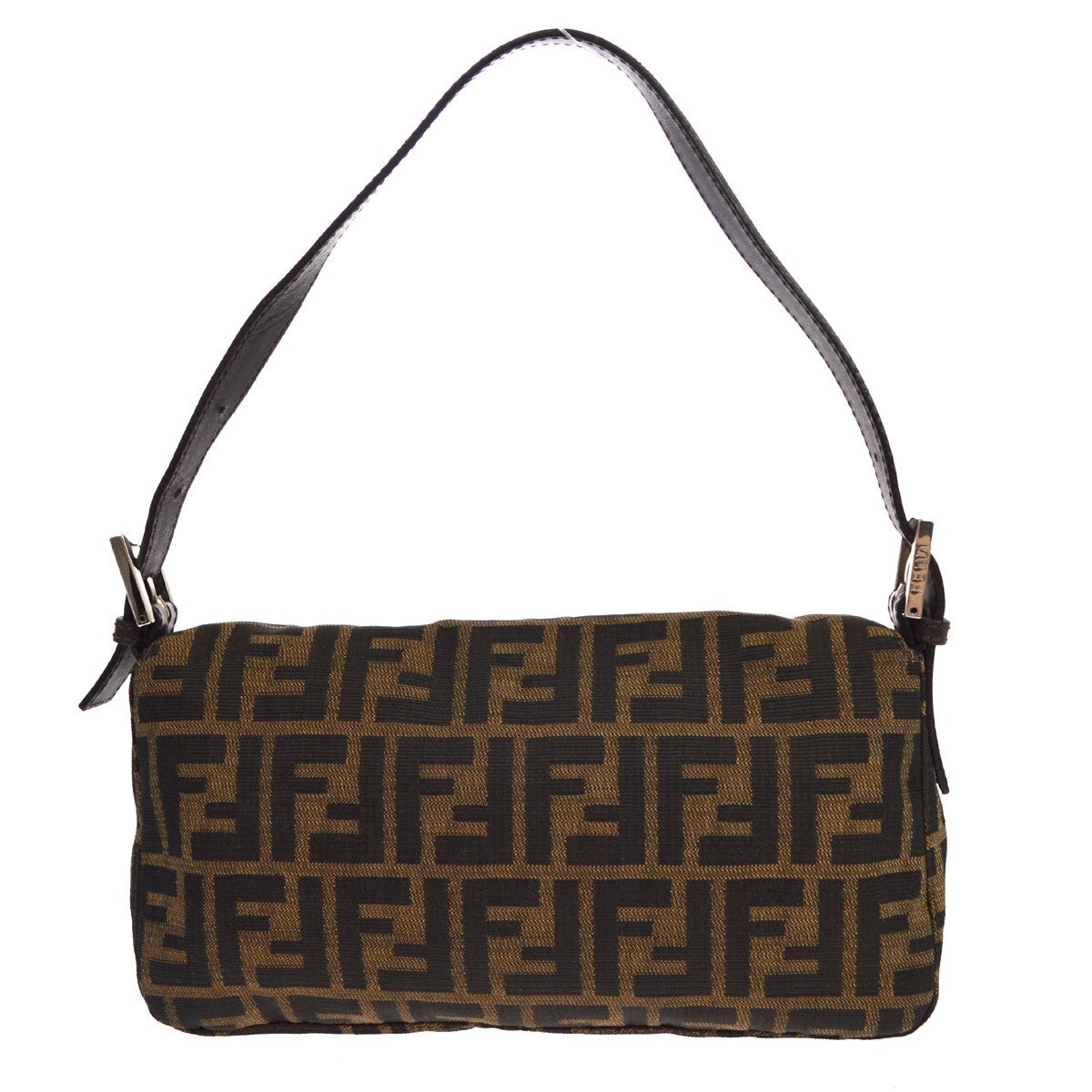 Fendi Brown Zucca Baguette Handbag