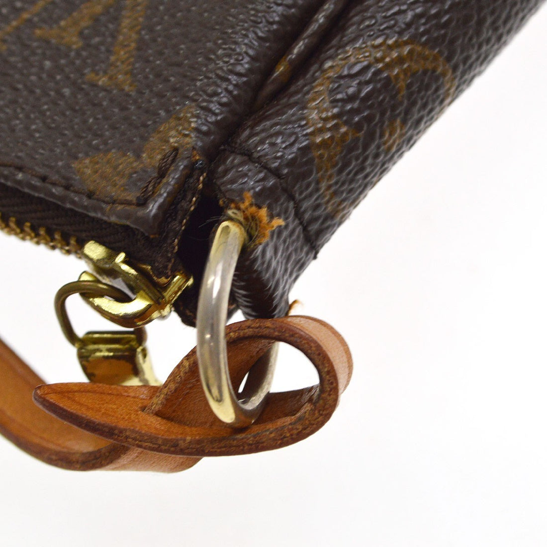 Borsa Louis Vuitton Monogram Pochette Accessoires Handbag Vintage in Monogram Canvas Marrone