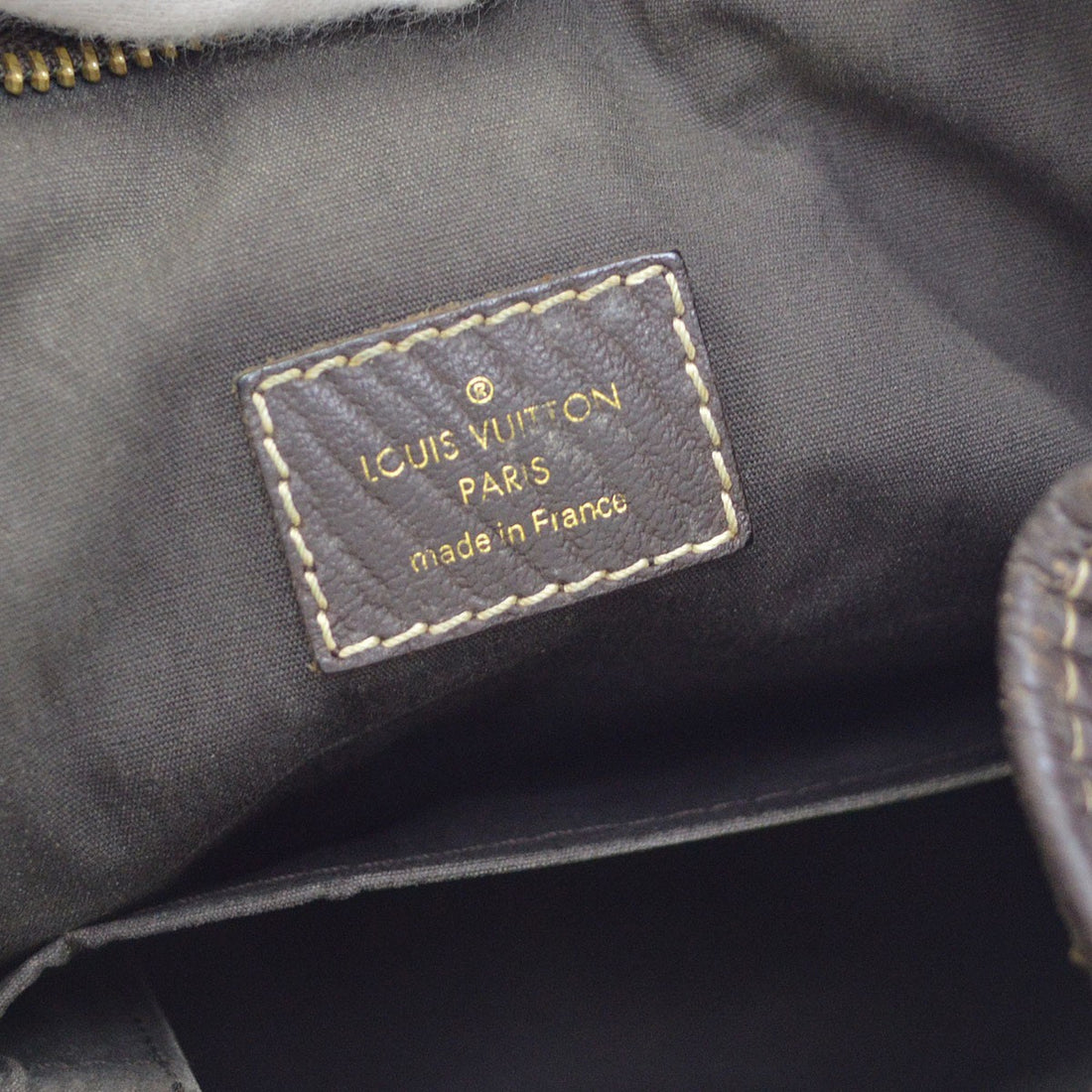 Borsa Louis Vuitton Brown Mini Lin Buzasu Anjou Bag Vintage in Mini Lin Canvas, Pelle Marrone