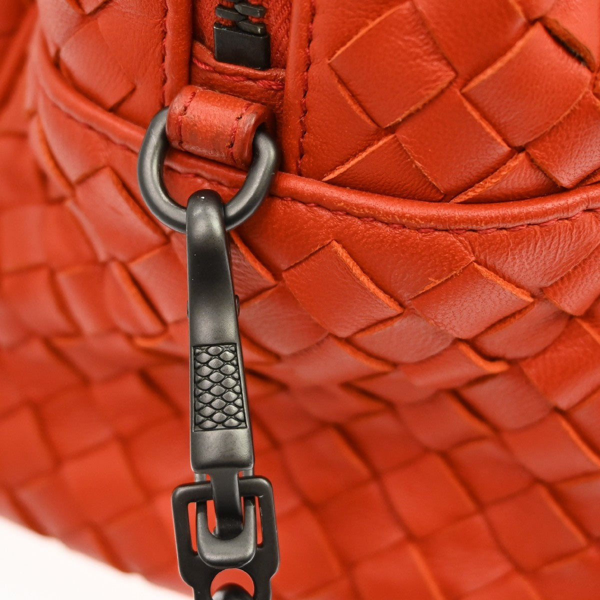 Bottega Veneta Red Intrecciato 2way Mini Handbag Vintage