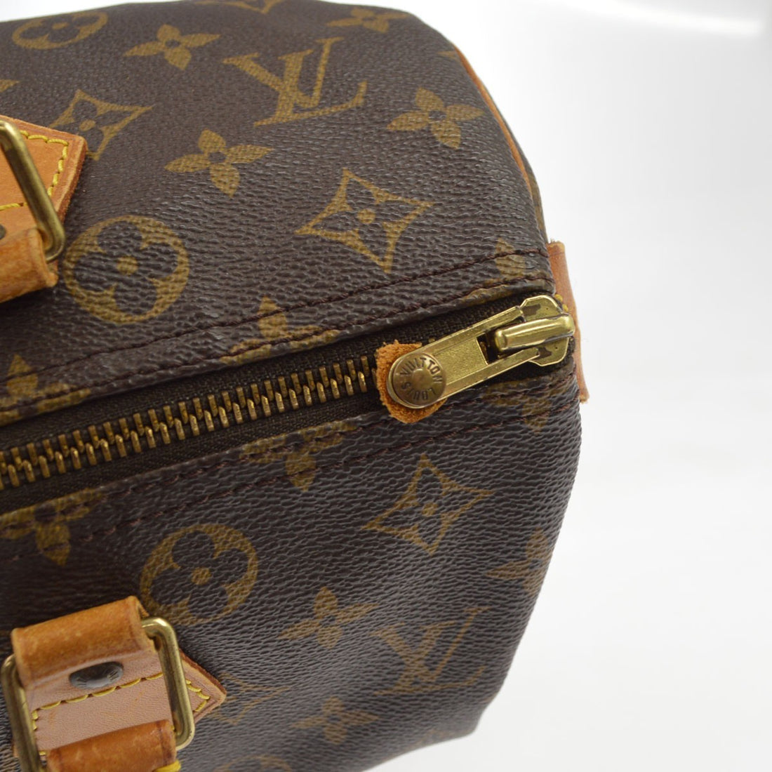 Borsa Louis Vuitton Speedy 30 Vintage in Tela Marrone