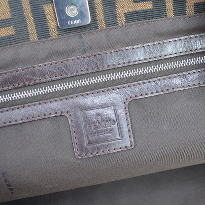 Fendi Zucca Tote Vintage in Tela Marrone