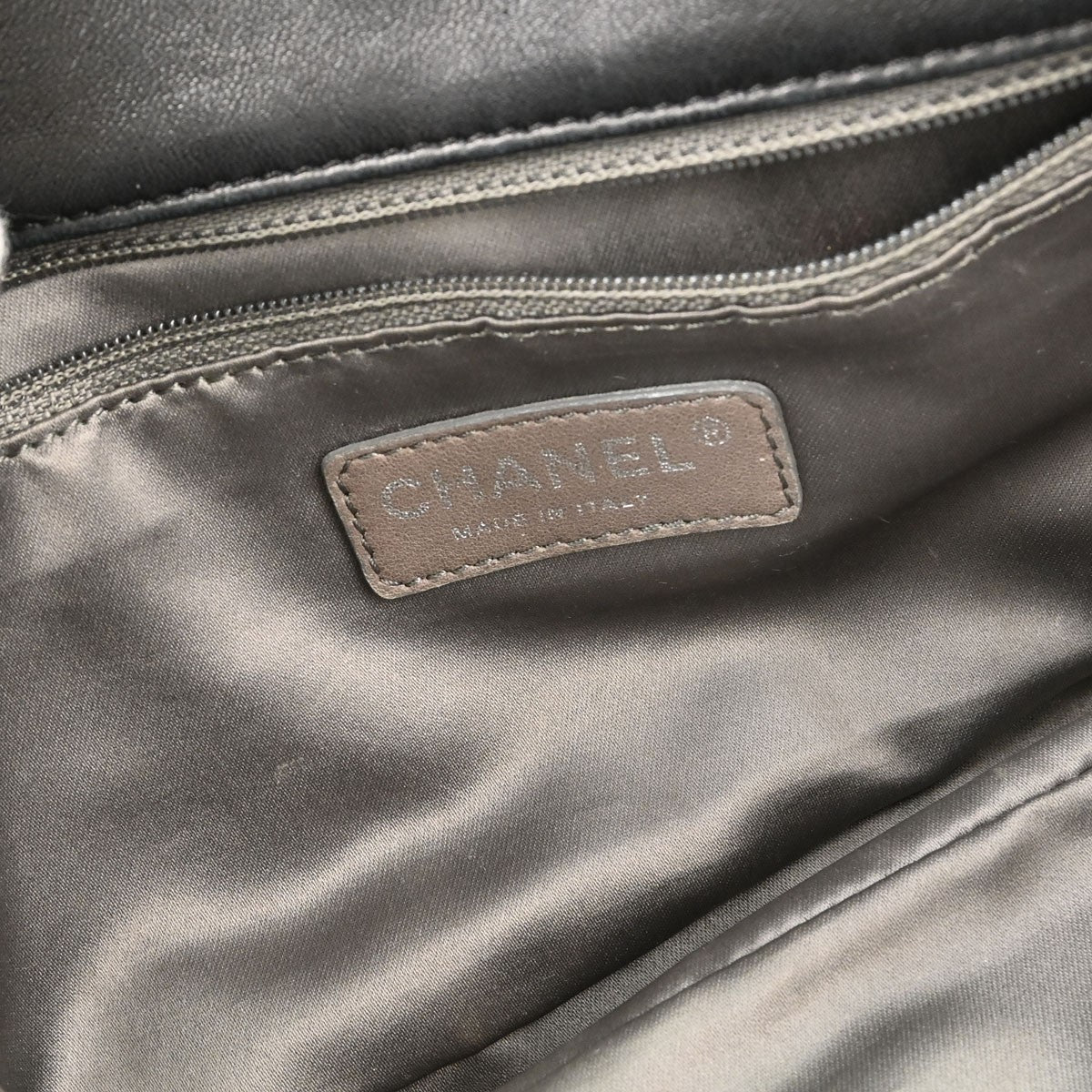 Chanel Black Lambskin Ruffled Handbag Vintage