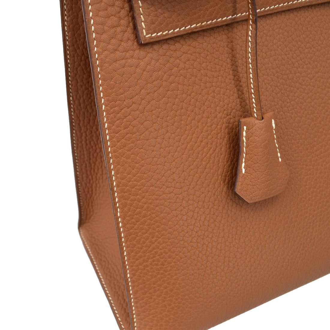 Borsa Hermès Kelly 35 Sellier 2way Vintage in Pelle Fjord Gold