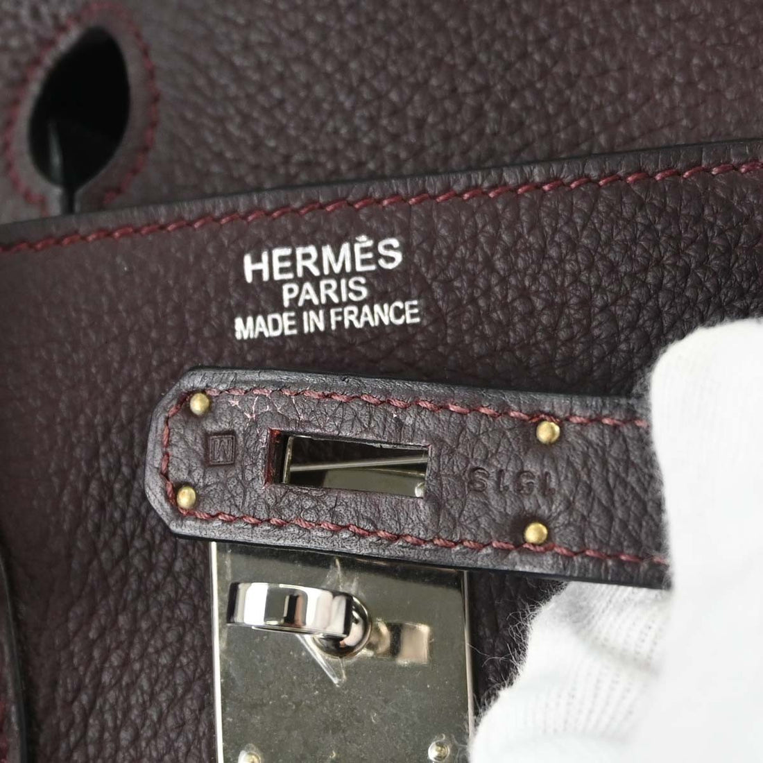 Borsa Hermès Birkin 35 Vintage in Pelle Togo Bordeaux