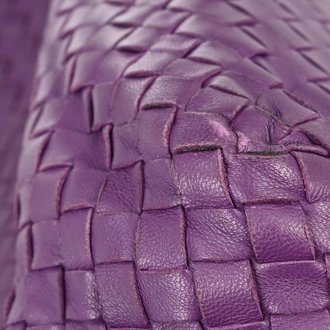 Borsa Bottega Veneta Cesta Intrecciato Vintage in Pelle Viola