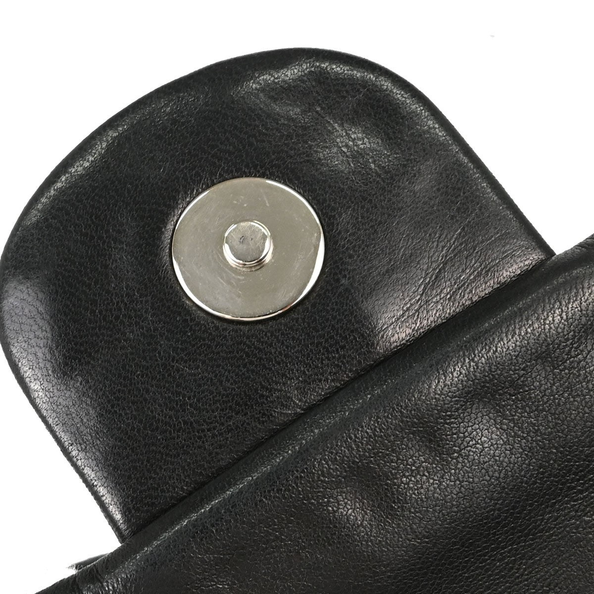 Chanel Black Lambskin Ruffled Handbag Vintage