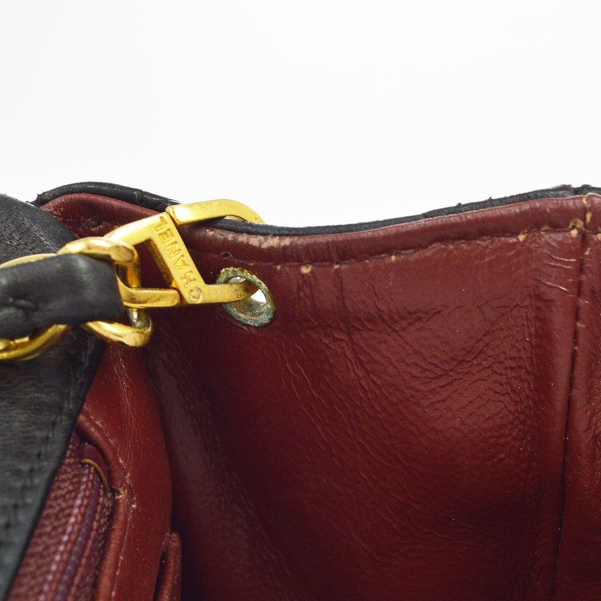 Chanel Black Lambskin Pushlock Small Full Flap Shoulder Bag