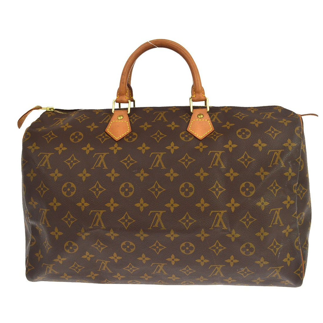 Borsa Louis Vuitton Speedy 40 Vintage in Tela Monogram e Pelle Marrone