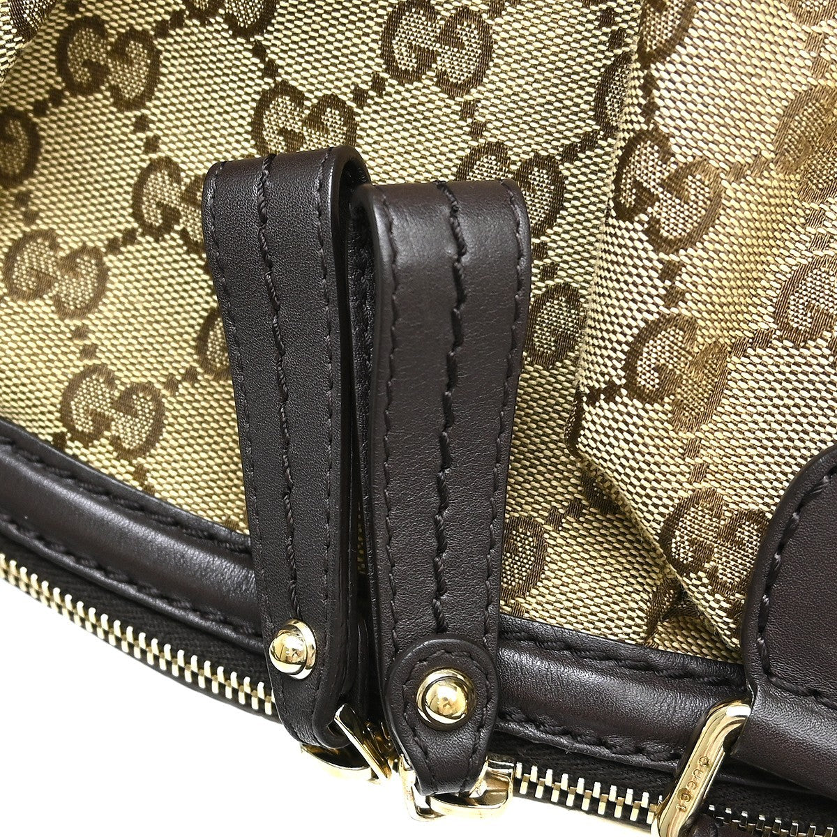 Gucci Beige Canvas GG Tote 2way Handbag Vintage