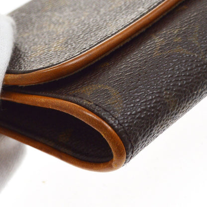 Borsa Louis Vuitton Pochette Twin GM Vintage in Tela Monogram Marrone