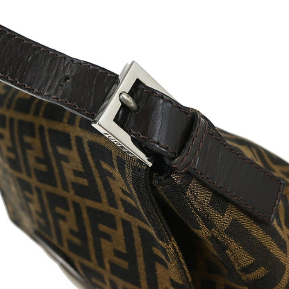 Fendi Brown Canvas Zucca Mamma Baguette Handbag
