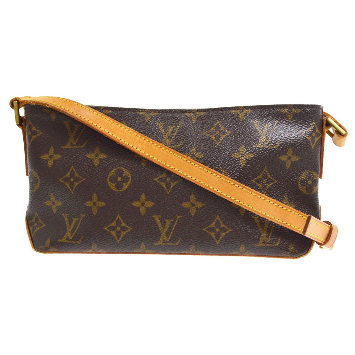 Borsa Louis Vuitton Trotteur Vintage in Tela Monogram Marrone