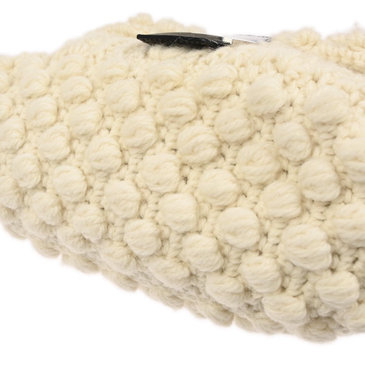Fendi White Wool Mamma Baguette Handbag