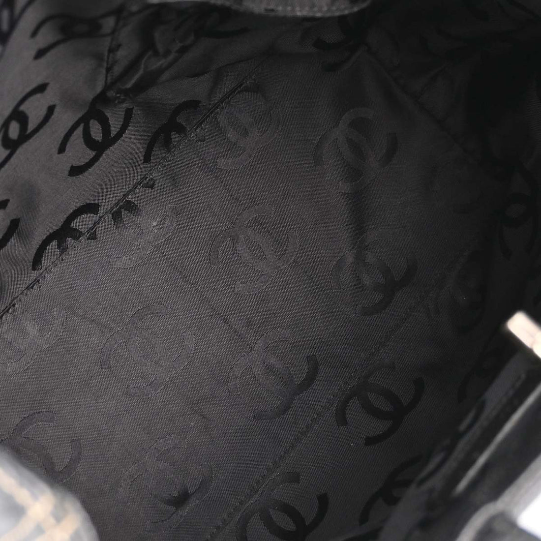 Borsa Chanel Tote 2way Vintage in Pelle di Vitello Nera