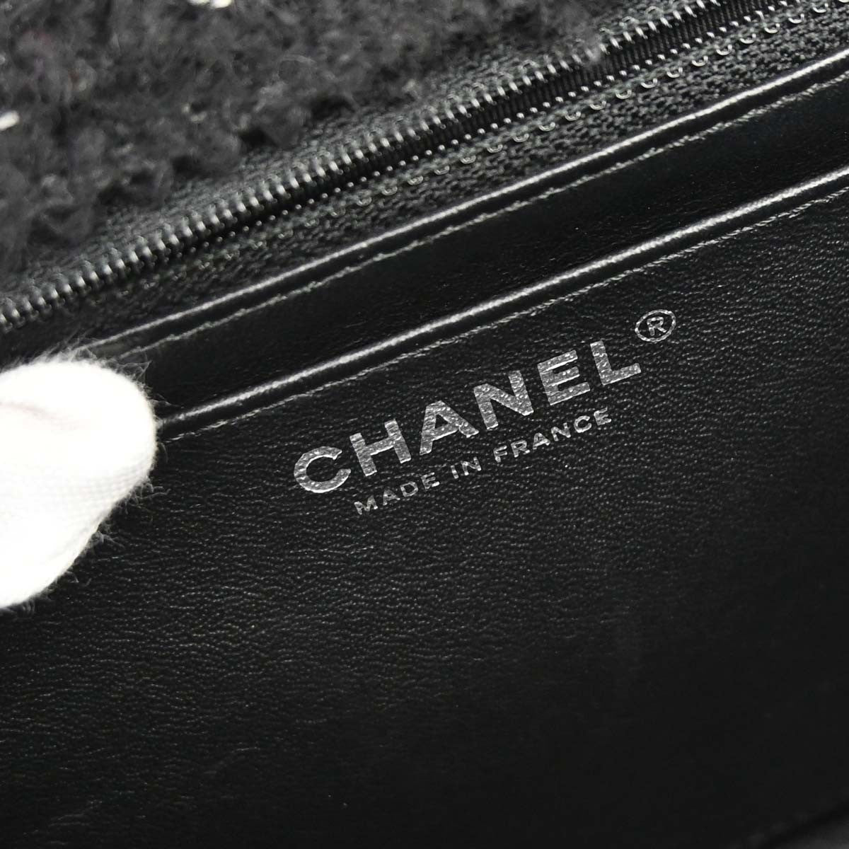 Chanel Black Tweed Elementary Chic Flap Shoulder Bag Vintage