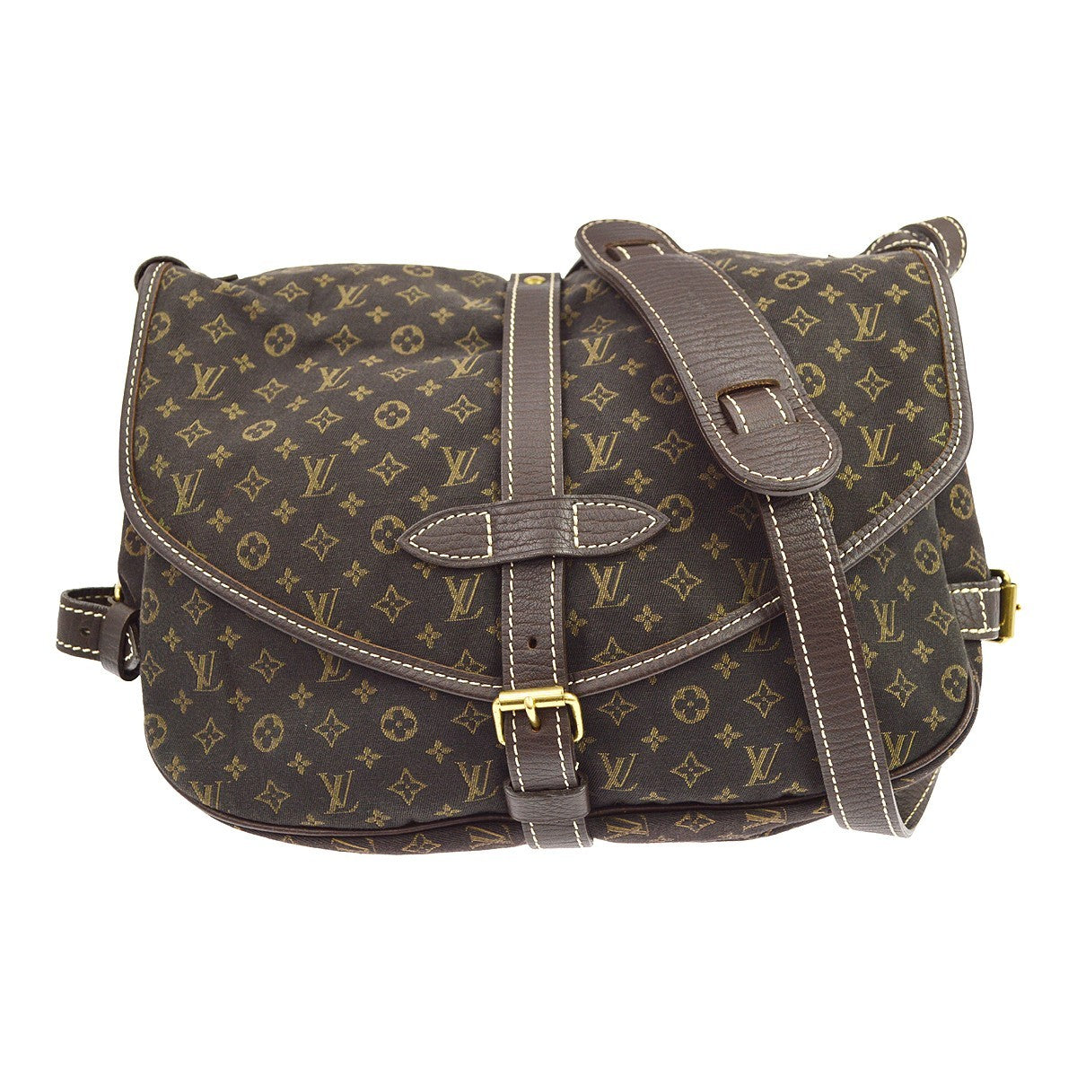 Louis Vuitton Mini Lin Saumur 30 Shoulder Bag Vintage