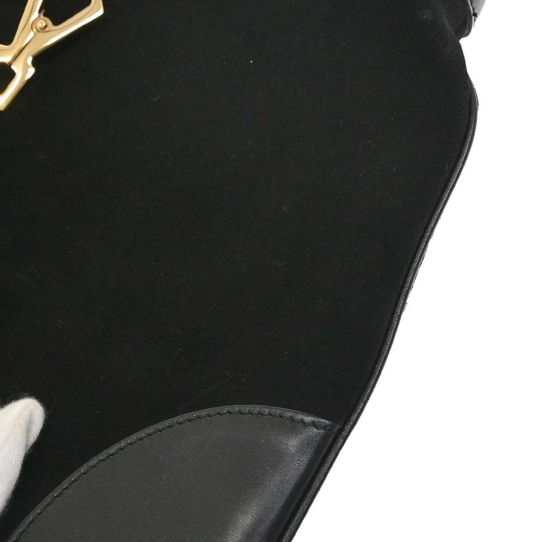 Borsa Gucci Bamboo Hobo Vintage in Camoscio Nero