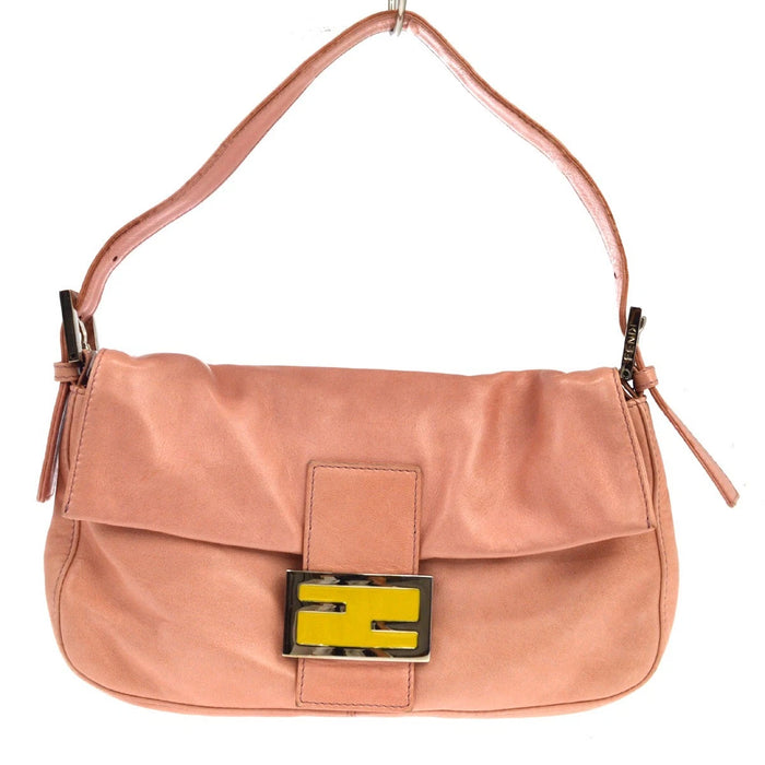 Borsa Fendi Baguette Handbag Vintage in Pelle Rosa