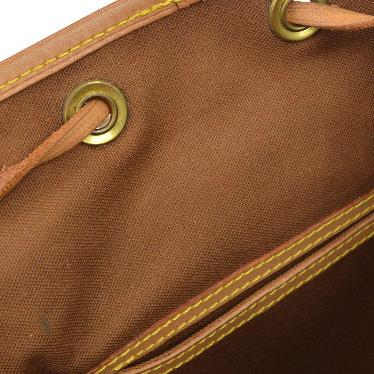 Borsa Louis Vuitton Montsouris MM Vintage in Tela Monogram Marrone